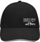 Huuraa Cappy Mütze Onkel mit Herz Geschenk Black/Light Grey Onkel Präsent