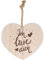 Spruchreif | Deko Herz mit Gravur | Holzherz mit Gravur | Herz mit Spruch | Shabby Chic Deko | Wanddeko Herz | Geschenk Paare | Geschenk Hochzeitstag |Ich Liebe Dich