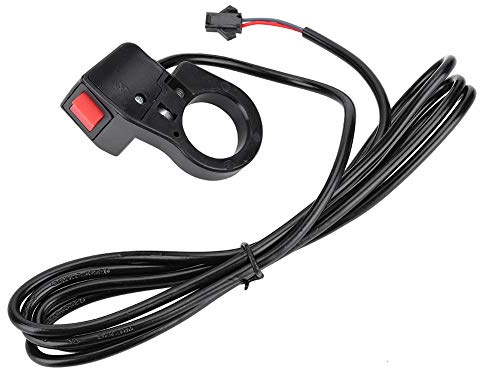 Electric Bike Rocker Switch,Scooter Handlebar Mounted Head Lamp Universal On/Off Rocker E-Bike Switch for Reverse EBS Speed Limit