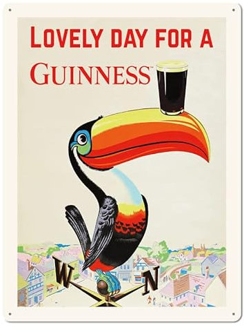 GUINNESS - geprägtes Blechschild - 30 x40 cm - Lovely Day for a Guinness G303/001
