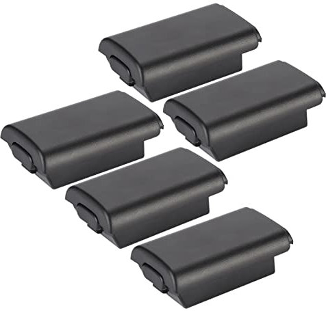 Dioche Batterieabdeckung für 360 Controller Batteriegehäuse Abs 5-teiliges Universal-Ersatzbatteriegehäuse für 360 Controller(Schwarz)