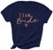 WOOD MEETS COLOR T-Shirt für Damen, Braut-T-Shirt, Team für Damen und Damen, Blau Braut (M)