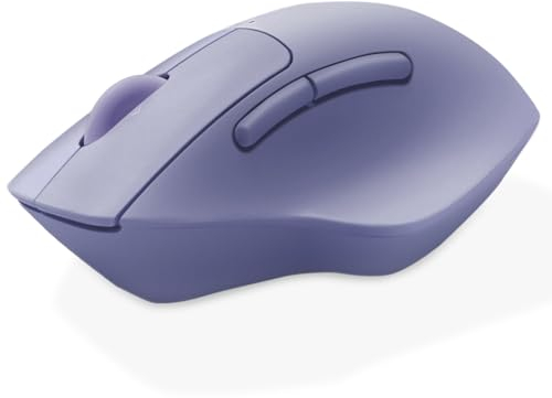 ELECOM SHELLPHA Bluetooth Mouse Ergonomic, Silent Click, 18-Month Battery Life, 2000DPI, 5 Buttons with Tilt Wheel, Optical Sensor, Compatible with PC, Mac, Laptop - Blue Gray (M-SH30BBSKNV)