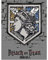 Fleecedecke mit Wappen,130x170 cm,Grau,100% Polyester
