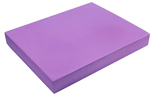 Balance Pad, TPE Yoga Balance Cushion Pad Soft Cushion High Rebound Mat Training Pad in Schiuma Pad di Supporto Piatto per Allenare l'Equilibrio(Viola)