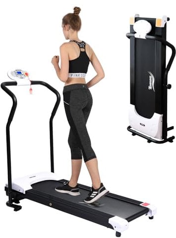 Novonova tapis roulant elettrico pieghevole, 1-10 km/h tapis roulant elettrico pieghevole multimodale, fitness tapis roulant professionale con display a LED, Motori di alta qualità 750w, SY-1009