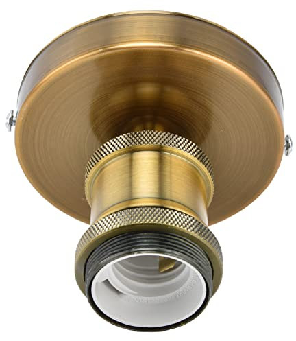 Vintage E26 E27-Lampenfassung für Aufputz-Glühbirnen-Zubehör, Schraubfassung, Retro-Deckenleuchte für Lampe für Fassung, 240 V, für Lampenkopf, Kneipe, E27, E26 Nicht Im