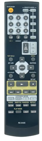 AULCMEET RC-645S Mando a Distancia de Repuesto Compatible con los receptores AV estéreo de Onkyo TX-SR503S HT-SR700S HT-SR304E HT-S4100S HT-SR304S HT-S5100 TX-SR503 HT-SR304