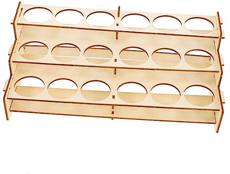 STOBOK Künstlerwerkzeug Farbständer Aufbewahrung Von Bastelfarben Pinselhalter Für Künstler Lagerregal Für Farbe Aufbewahrungstool Für Künstler Farbregal Aus Holz Holzrahmen Hölzern