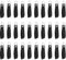 30 Pcs Schlüsselanhänger Filz, Filzanhänger Rohling mit Schlüsselring, Filz Schlüsselband Bunt Lang 13 x 3 cm, Filzanhänger Blanko für DIY Handwerk Basteln Dekoration Auto Schlüssel Schule (A)