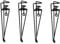 JINGSHIQIAOPL Tischbeine Metall, 45 cm, 75 cm, Verstellbare Haarnadelbeine mit Klemmen, Tischfuß Ohne Stanzen, mit Bodenschonern, Tischfüße Metall 4er-Set Schwarze(75cm/29.5inch)