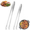 2 Pezzi Pinze da Cucina, 24 cm e 28 cm, pinza cucina acciaio inox, Pinze Chef, Pinza Chef Professionali, Barbecue Pinzette da Cucina, per Chef, Bistecche, Barbecue,Cucinare