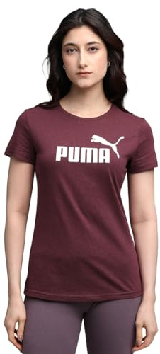 Puma Unisex ESS No. 1 Logo Heather Tee T-Shirts, Dark Gray Heather,