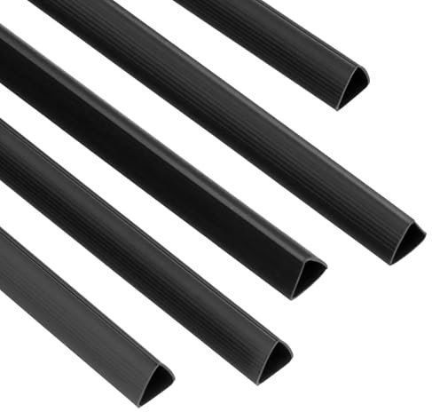 PATIKIL 30Pcs Barres de Reliure, 10mm Barres de Reliure à Glissière 70 Feuilles Capacité Reliure de Rapport de Taille A4 Reliure de Présentation Triangulaire, Noir