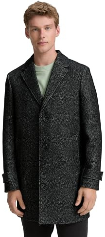 TOM TAILOR Herren 1046987 Wollmantel mit Reverskragen