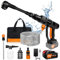 Nettoyeur Haute Pression sans Fil, 21V 45 Bar/652 PSI avec Batterie 3.0Ah, 6-in-1 buse Ajustable, 16.4FT Nettoyeur à Pression avec Tuyau pour Le Nettoyage et l'arrosage de la Voiture/du Sol/du Jardin