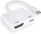 Joywind Lightning auf HDMI Adapter, Kein Strombedarf 1080P Bildschirmkonverter mit Lightning Ladeanschluss, i-Phone auf HDMI Adapter kompatibel mit iOS Geräten für Projektor/Monitor/TV