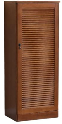 Armadio bianco a porta singola con persiane traspiranti e scaffale regolabile - scarpa elegante per soluzioni di archiviazione e armadio e camera da letto