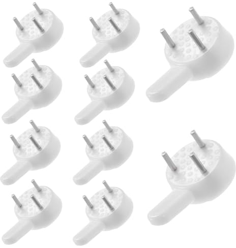 50 Pcs Non-Trace Picture Hooks White Invisibility Hard Wall Hanger Hook Plastic Traceless Picture Hanging Hooks for Plasterboard Hardwalls Hanging Photo Painting