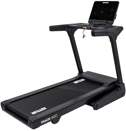 KETTLER Laufband Track 400, 2.5 PS Motor, 140x51 cm Lauffläche, 0-12% Steigung, 0.8-18 km/h, 130 kg Benutzergewicht, Klappbar, 20 Trainingsprogramme