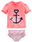 Simple Joys by Carter's Baby-Mädchen 2-Piece Assorted Rashguard Rash-Guard-Set, Lachsrosa Krabbe/Rosa Ankermuster, 5 Jahre