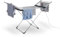 Minky Electric Heated Clothes Airer | Clothes Drying Rack | Indoor Airer | Foldable | Winged | Low Running Costs | Grey | 12m Drying Space | 112 x 54 x 6 cm | 230W