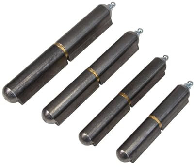 Gedotec Scharniere - Anschweissscharnier | 1 Stück Stahl Türscharnier zum anschweißen - Länge 80 mm | MADE IN AUSTRIA | Bandrollen mit Schmiernippel | Schrank- und Möbelscharniere für Möbel aus Stahl