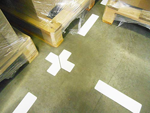 Djois, 197202 – Selbstklebende Bodenmarkierung L-Winkel, 10 Stück, Weiß | Selbstklebende Bodenmarkierung L-Winkel Symbole, Weiß, 10 Stück, zum Organisieren, Schützen und Präsentieren von Dokumenten