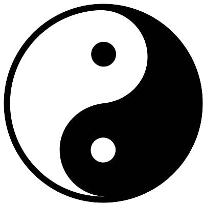 Yin Yang Aufkleber/Sticker Yin und Yang/Yoga/Blume des Lebens/Wunschgröße