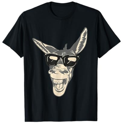 Cooler Esel Mit Sonnenbrille I Lustiges Geschenk T-Shirt