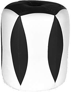 Daoyuan Hocker Rund Pouf,Vanity Hocker,Wasserabweisend- Pflegeleicht,Kleiner Leder-Schemel Schuhbank Wechseln Fu?hocker Ottoman,Bis 100KG Belastbar