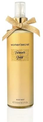 women'secret Body Mist Forever Gold Body Spray Brume Corporelle Parfumée pour Femme 250ml