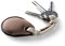AirTag Portachiavi in pelle, Portachiave AirTags, Wood Brown, conciato al vegetale in Pelle, Ciondolo della Borsa, copertina Air Tag, bagagli GPS Tracciatore, Custodia per Chiavi, Crazy Horse Craft