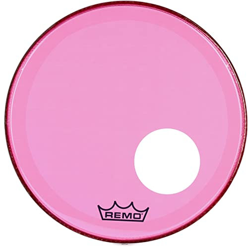 Remo Schlagzeugfell Colortone Powerstroke 3 clear ported 18 P3-1318-CT-PKOH pink