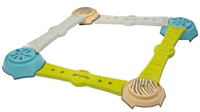 Smoby - Abenteuer Balancierparcours - mit 4 Balken und 4 Trittsteinen (rutschfest), individuell zusammenbaubar, für Kinder ab 2 Jahren