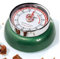 Zassenhaus Küchentimer SPEED | Ø 7 cm x 3 cm | racing green | ohne Batterien | Edelstahl-Gehäuse | Eieruhr magnetisch | Retro Küchenwecker analog | Küchenuhr | 55 min mechanisch einstellbar