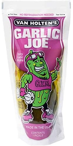 Van Holten's King Size Pickle in-a-Pouch - Garlic Joe - TIK TOK Pickle - Zesty Garlic Pickle