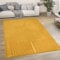 Paco Home Outdoor Teppich Wetterfest Balkon Boho Wohnzimmer Küche Skandinavisch Muster Einfarbig 3D Effekt Modern, Grösse:120x160 cm, Farbe:Gelb 4