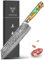 SANMUZUO Cuchillo Chef Damasco Cuchillo de Cocinero Kiritsuke 22CM de Acero Damasco de 67 Capas, Núcleo de Corte de Súper Acero VG10 con Mango de resina - Serie Yao