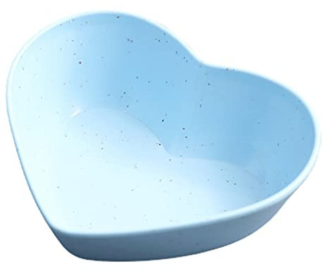 Paquete de 10 Uds. De platos para especias, comida apilable, práctico plato de condimento con forma de corazón de amor de estilo japonés Azul Hoja