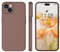 KPPIT Liquid Silicone Case for iPhone 15 Plus, Full Body Protective Cover with Gel Rubber Slim Shockproof Design, Microfiber Lining, 6.7 inch (Brown)