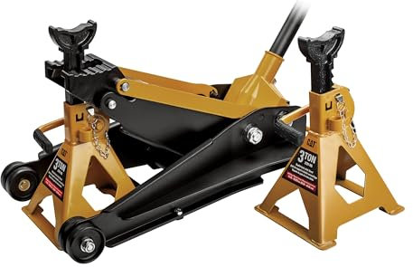 Cat erpillar CAT 2 Tonnen U-Wagenheber mit 3 Tonnen Wagenheberständer, U-Form Schlitzsattel, Autoreparatur - 2,721.6 kg 980829ECE