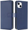 TQIAHF Coque pour iPhone 13 / iPhone 14 Coque Etui avec Porte Carte Rabat Clapet Portefeuille Cuir Pochette Antichoc Flip Case Étui Cover Housse Protection Coque pour iPhone 13/iPhone 14,Bleu Foncé