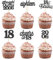 ALEGRE 24 Stück Glitzer Cupcake Topper 18. Geburtstag,Straight Outta 2006 Tortendeko 18 Geburtstag Junge Mädchen,Schwarz Muffin Deko Geburtstag 18,Kuchendeko für Hochzeit Jahrestag