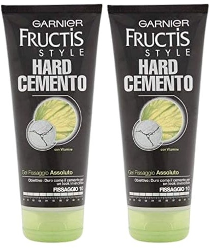 Gel Per Capelli, Fissaggio Assoluto, Hard Cemento Per Un Look Invincibile 200ml (2 Gel)