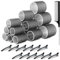 Huoberr 31 Pièces Bigoudis Cheveux,18 Noir Rouleaux Cheveux,3 tailles (2.51in, 1.88in, 1.41in) Bigoudis Cheveux Long, 12 Pinces à Cheveux et 1 Peigne Pour Cheveux Longs, Moyens et Courts