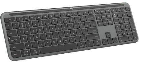 Logitech Signature Slim K950 Wireless Keyboard, Sleek Design, Switch Typing Between Devices, Quiet Typing, Bluetooth, Multi-OS, Windows, Mac, Chrome - Graphite
