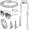 Goenb 6 Stück Disco Accessoires Damen, 70er Jahre Outfit Damen Glitzer Accessoires Disco Kostüm Damen Retro Party Zubehör für Fasching Karneval