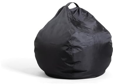 Avilia Puf XXL Moderno y versátil – Puf Tipo puf para Interiores y Exteriores, Asiento Suave y cómodo para Relajarse, Ideal para salón, Dormitorio y jardín, 65 x 62 cm, Negro