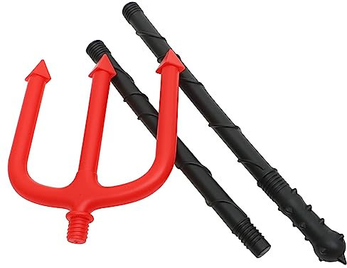 VALICLUD Halloween Diavolo Forchetta Halloween Diavolo Forcone Forcone Prop Cosplay Demone Prop Halloween Demone Ornamento Halloween Demone Decor Halloween Forcone Ornamento Forniture